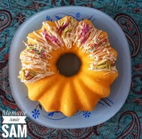 کیک هل و زعفران و گلاب