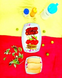 اینم از ناهار خوشمزه من فلافل جان