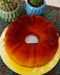 کیک گلاب وزعفران