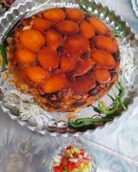 ماکارونی با ته دیگ سیب زمینی