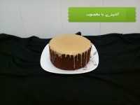 کیک فوق شکلاتی و سس قهوه بدون فر