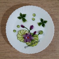 تزیین خیار و پیاز