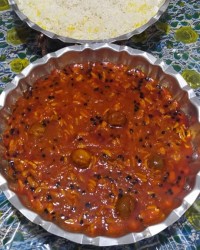 خورشت خلال بادام کرمانشاهی