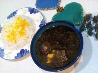 قرمه سبزی با مرغ