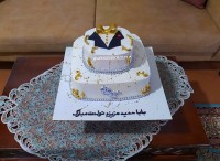 کیک مردونه سفارشی به وزن ۵/۷۰۰کیلو بافیلینگ مخصوص لطفا ورق بزنید