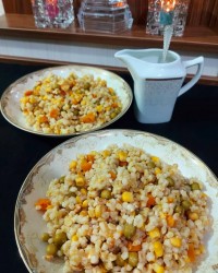 سالاد گندم و سبزیجات