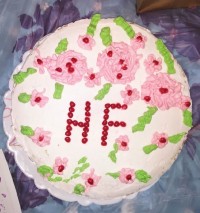 کیک با فیلینگ موز گردو