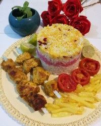کباب مرغ چوبی