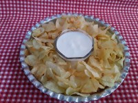 چیپس سیب زمینی ترد و خوشمزه