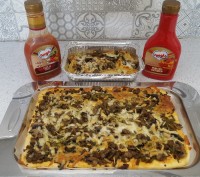 پیتزا و سیب زمینی تنوری