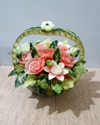 سبدگل با هندوانه