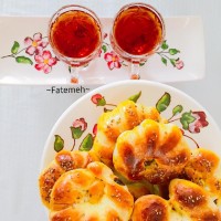 نان خانگی با خمیر جادویی ومغز شکلاتی