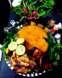 رشته پلوجوجه کباب