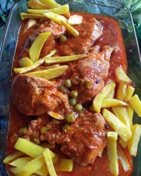 مرغ همراه با سبزیجات سلام و هزاران درود به همه عزیزان دل