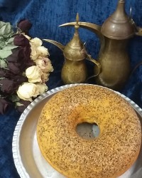 کیک گنجدی موزی خونگی