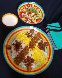 عدس پلو نذری