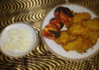 کوکو سیب زمینی نهار خوشمزمون...