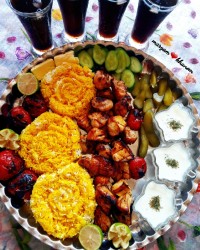 جوجه کباب زعفرونی قرار معنوی