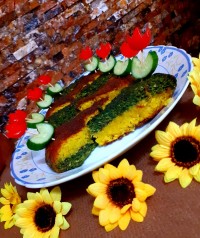 کو کو دو رنگ (کوکو سیب زمینی وکوکو سبزی)