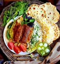 نان و کباب تابه ی