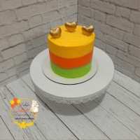 کیک رنگی رنگی ساده