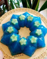 ژله اکلیلی با موز و شکلات چیپسی