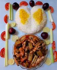 خورشت کرفس با مرغ