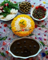 فسنجون باگوشت قلقلی قرار معنوی