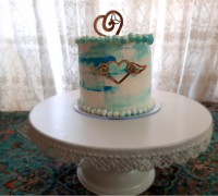 کیک آسمان آبی