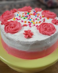 کیک اسفنجی 6 تخم مرغی