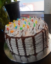 کیک شکلاتی خامه ای دومین خامه کشی لطفاورق بزنیدعکساروببینید