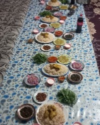 سفره ی شام ما