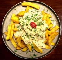 سیب زمینی سرخ شده قرار پاپیونی با مصی جان