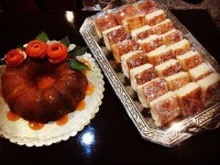 کیک پرتقالی و کیک شربتی من