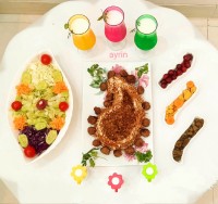 رشته پلو قالبی با کوفته قلقلی