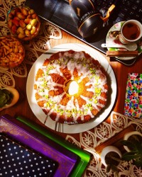 کیک موز و گردو