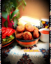 فلافل داغ خوزستان رنگینک خوزستان. اهواز غذا دسر سنتی جنوبی