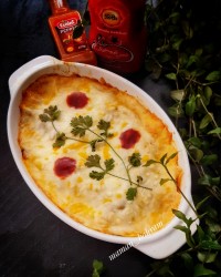 گراتن مرغ و قارچ