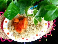 باقالی پلو با گوشت بوقلمون