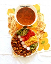 کوفته ریزه مرغ و گردو