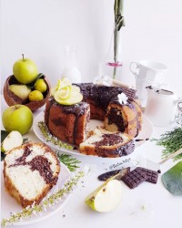 کیک سیب ماربل