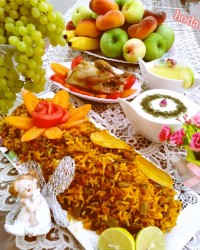 لوبیا پلو (میز ناهار)