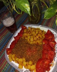 خوراک گوشت چرخکرده