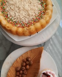 کیک وانیلی به درخواست مامان جونم