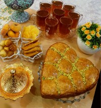 نان زنبوری (عصرانه)لطفا ورق بزنید بافتشو ببینید