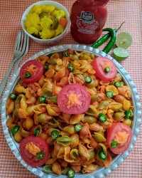 ماکارونی با سبزیجات