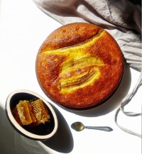 کیک موزی با کرم وانیلی