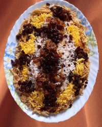 عدس پلو نذری