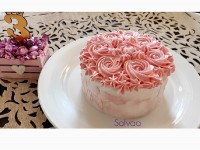 کیک کافی میکس و سه سالگی پیج مامان حنـــا