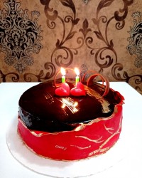 کیک شکلاتی باکاور سس براق